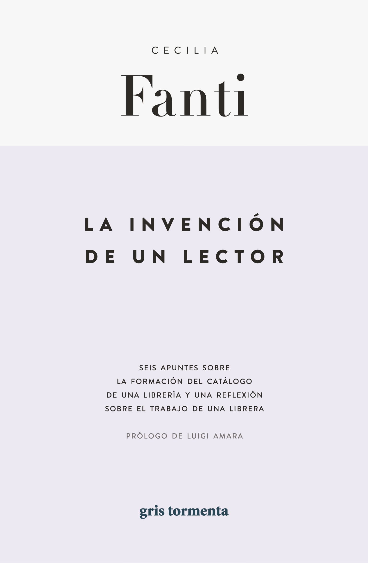 Portada de La invención de un lector